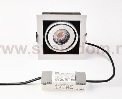 DL 3032 white 3000K светильник встраиваемый поворотный