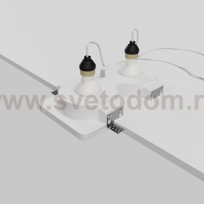 Встраиваемый светильник Maytoni DL002-GU10-02-W Gyps Modern