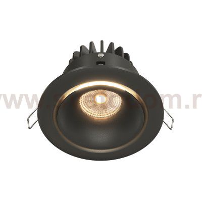 Встраиваемый светильник Maytoni DL031-L12W3K-D-B Yin