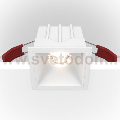 Встраиваемый светильник Maytoni DL043-01-10W3K-D-SQ-W Alfa LED