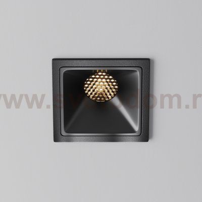 Встраиваемый светильник Maytoni DL043-01-10W3K-SQ-B-1 Alfa LED