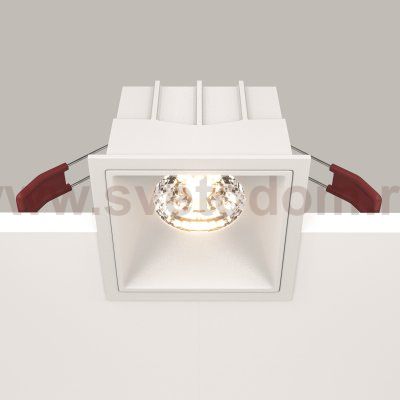 Встраиваемый светильник Maytoni DL043-01-15W3K-D-SQ-W Alfa LED