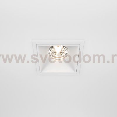 Встраиваемый светильник Maytoni DL043-01-15W3K-D-SQ-W Alfa LED