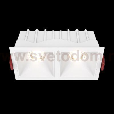 Встраиваемый светильник Maytoni DL043-02-10W3K-D-SQ-W Alfa LED