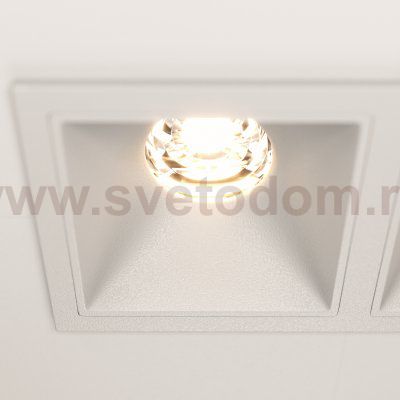 Встраиваемый светильник Maytoni DL043-02-10W3K-D-SQ-W Alfa LED
