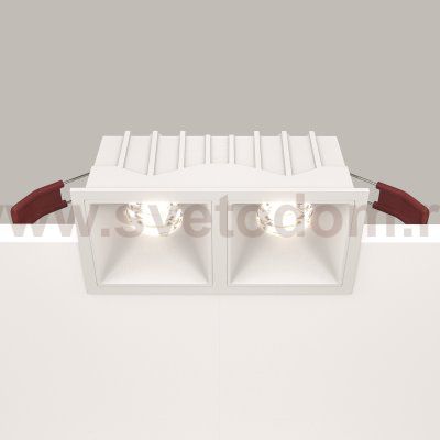 Встраиваемый светильник Maytoni DL043-02-10W4K-D-SQ-W Alfa LED