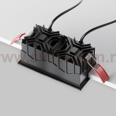 Встраиваемый светильник Maytoni DL043-02-10W4K-SQ-B-1 Alfa LED