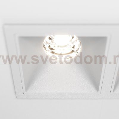 Встраиваемый светильник Maytoni DL043-02-10W4K-SQ-W Alfa LED