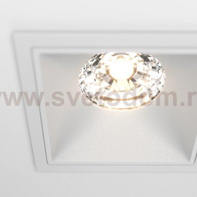 Встраиваемый светильник Maytoni DL043-02-15W3K-D-SQ-W Alfa LED