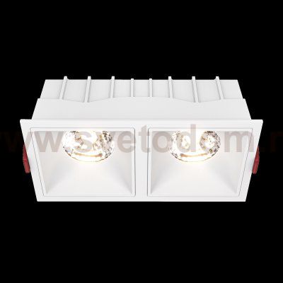 Встраиваемый светильник Maytoni DL043-02-15W3K-SQ-W Alfa LED