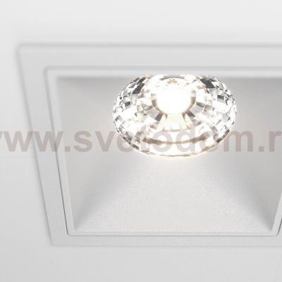 Встраиваемый светильник Maytoni DL043-02-15W4K-D-SQ-W Alfa LED