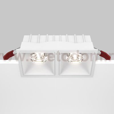 Встраиваемый светильник Maytoni DL043-02-15W4K-SQ-W Alfa LED