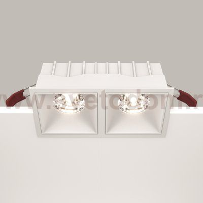 Встраиваемый светильник Maytoni DL043-02-15W4K-SQ-W Alfa LED