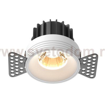 Встраиваемый светильник Maytoni DL058-12W2.7K-TRS-W Round