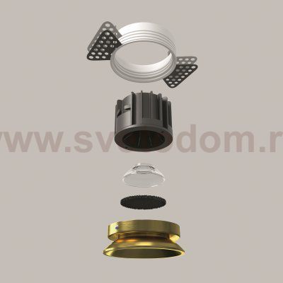 Встраиваемый светильник Maytoni DL058-12W3K-TRS-BS Round