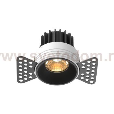 Встраиваемый светильник Maytoni DL058-7W2.7K-TRS-B Round