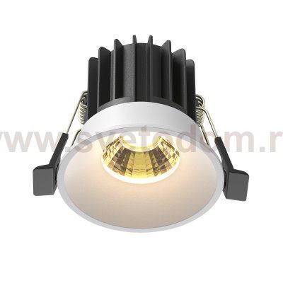 Встраиваемый светильник Maytoni DL058-7W2.7K-W Round