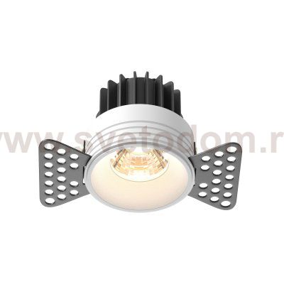Встраиваемый светильник Maytoni DL058-7W3K-TRS-W Round