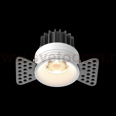 Встраиваемый светильник Maytoni DL058-7W3K-TRS-W Round