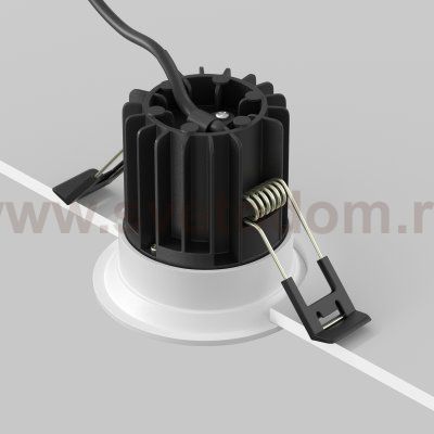 Встраиваемый светильник Maytoni DL058-7W4K-W Round