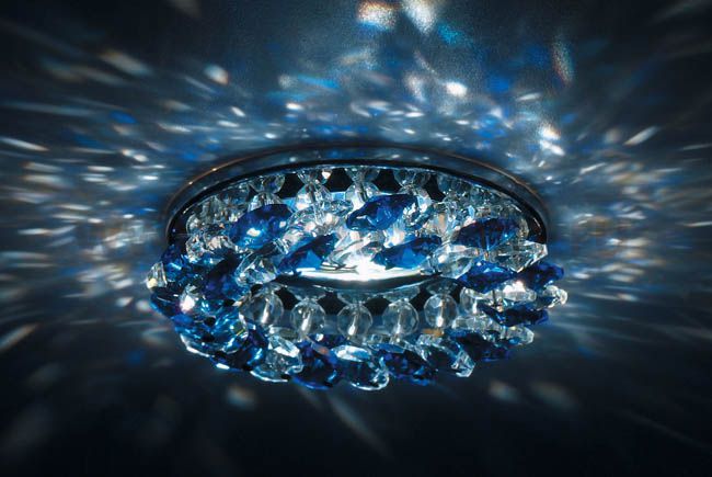 Светильник встраиваемый Donolux DL061.02.1/4crystal/medsapph