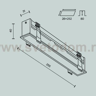 Встраиваемый светильник Maytoni DL066-20W3-6K-B Basis