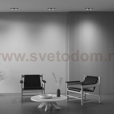 Встраиваемый светильник Maytoni DL086-02-GX53-SQ-B Hoop