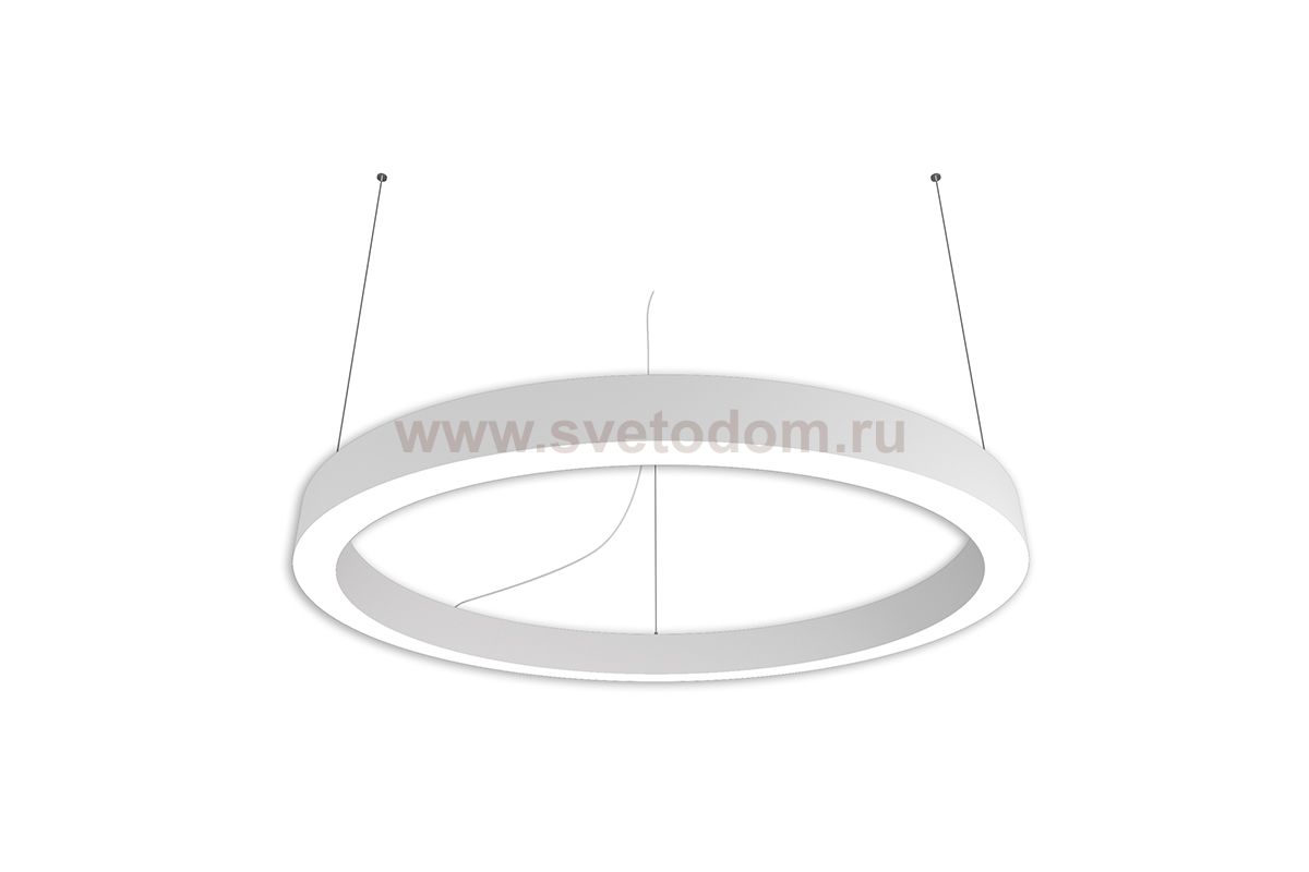Donolux подвесной светодиодный светильник, 90Ватт,6782Lm, 3000К, IP20, H-3000мм., D-1000мм. 55х75мм., белый RAL 9003