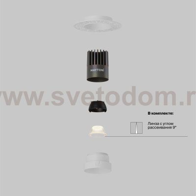 Встраиваемый светильник Technical DL124-10W-2.7K-TRS-W