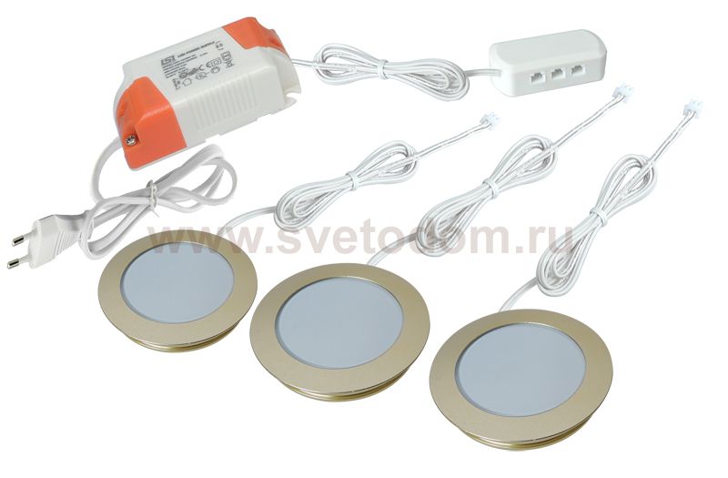 Светодиодная панель Donolux DL18296/3000-BrassIP44