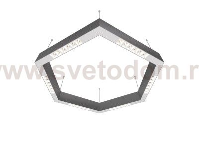 Donolux Led св-к накладной, 36W, 700х606мм, H71,5мм, 2590Lm, 34°, 3000К, IP20, корпус алюминий, белые модули, белый декор,  блок питания AC/DC 24V в комплекте