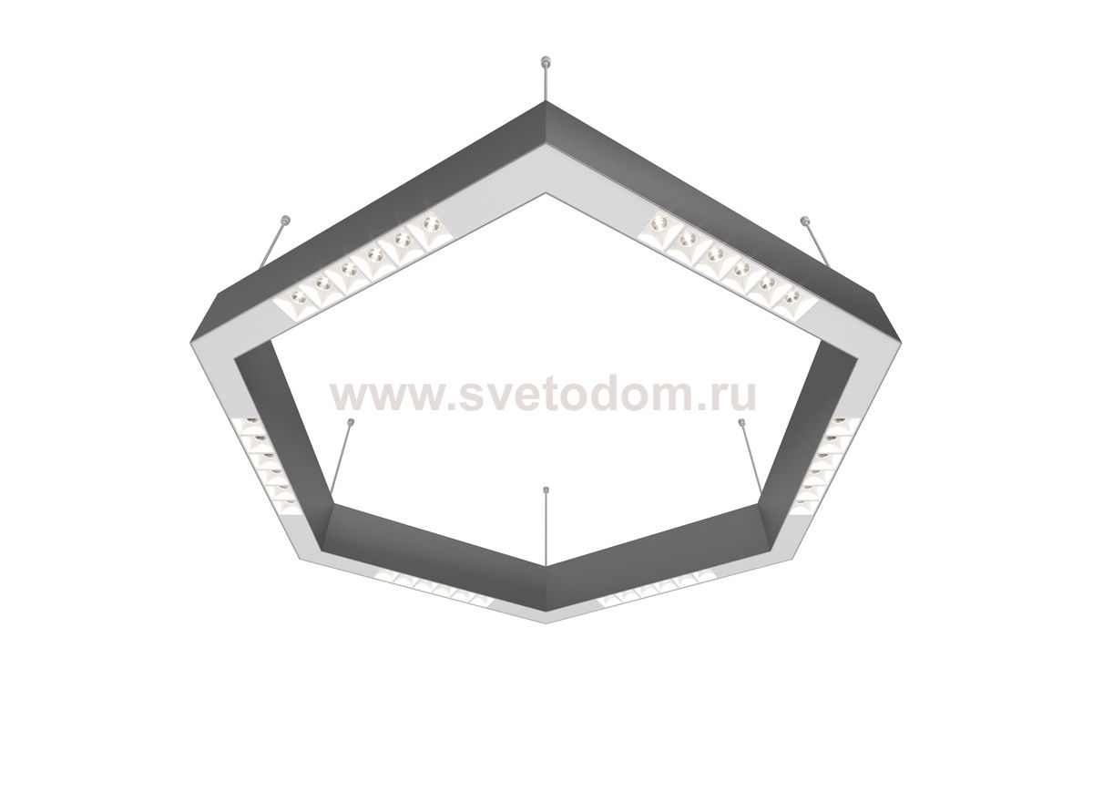 Donolux Led св-к накладной, 36W, 700х606мм, H71,5мм, 2590Lm, 34°, 3000К, IP20, корпус алюминий, белые модули, белый декор,  блок питания AC/DC 24V в комплекте
