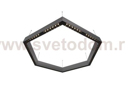Donolux Led св-к накладной, 72W, 900х780мм, H71,5мм, 9380Lm, 34°, 3000К, IP20, корпус алюминий, черные модули, черный декор,  блок питания AC/DC 24V в комплекте
