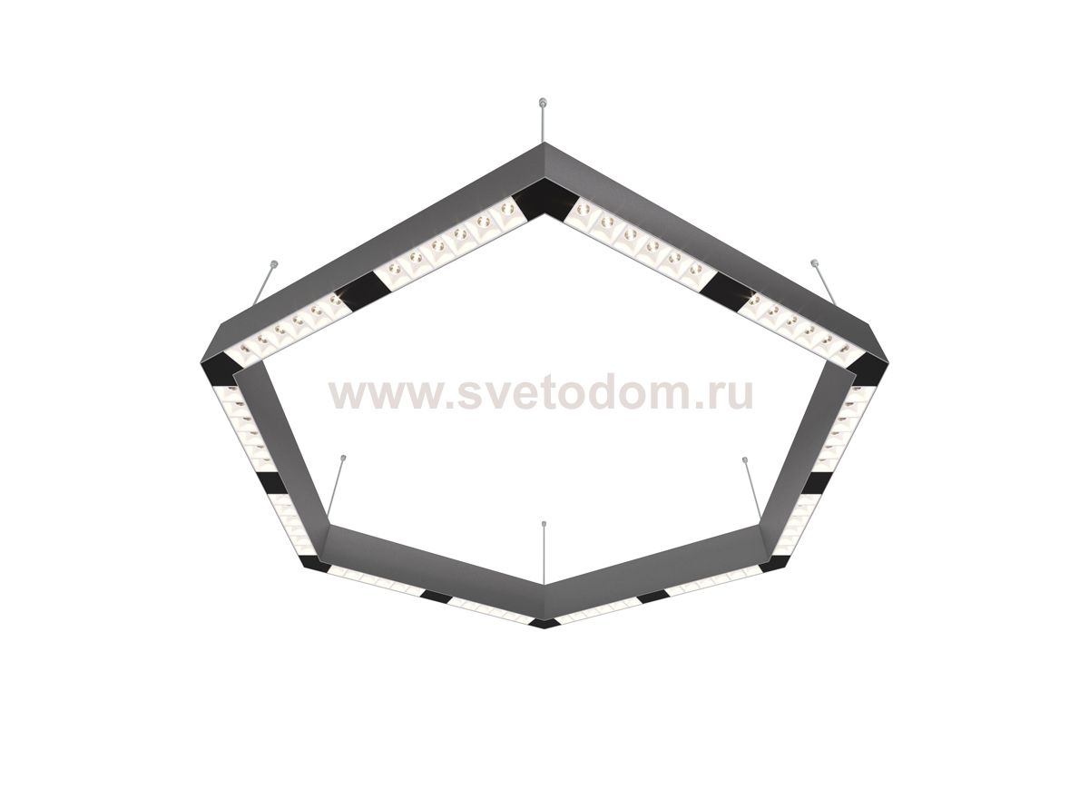 Donolux Led св-к накладной, 72W, 900х780мм, H71,5мм, 9380Lm, 34°, 3000К, IP20, корпус алюминий, белые модули, черный декор,  блок питания AC/DC 24V в комплекте