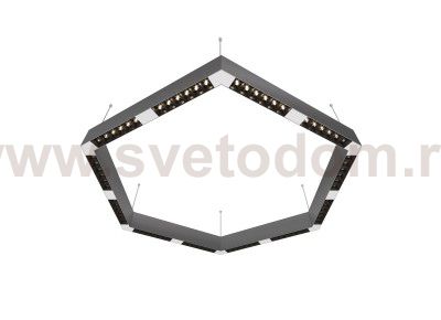 Donolux Led св-к накладной, 72W, 900х780мм, H71,5мм, 8840Lm, 48°, 3000К, IP20, корпус алюминий, черные модули, белый декор,  блок питания AC/DC 24V в комплекте
