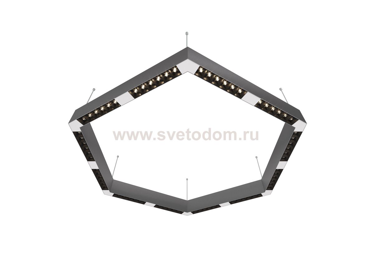 Donolux Led св-к накладной, 72W, 900х780мм, H71,5мм, 8840Lm, 48°, 3000К, IP20, корпус алюминий, черные модули, белый декор,  блок питания AC/DC 24V в комплекте