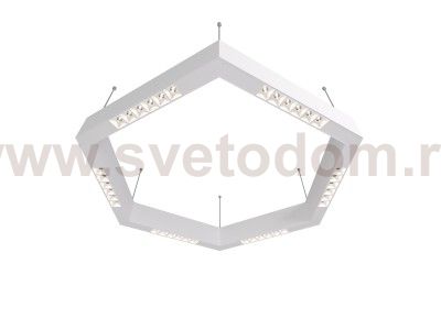 Donolux Led св-к накладной, 36W, 700х606мм, H71,5мм, 2590Lm, 34°, 3000К, IP20, корпус белый, белые модули, белый декор,  блок питания AC/DC 24V в комплекте