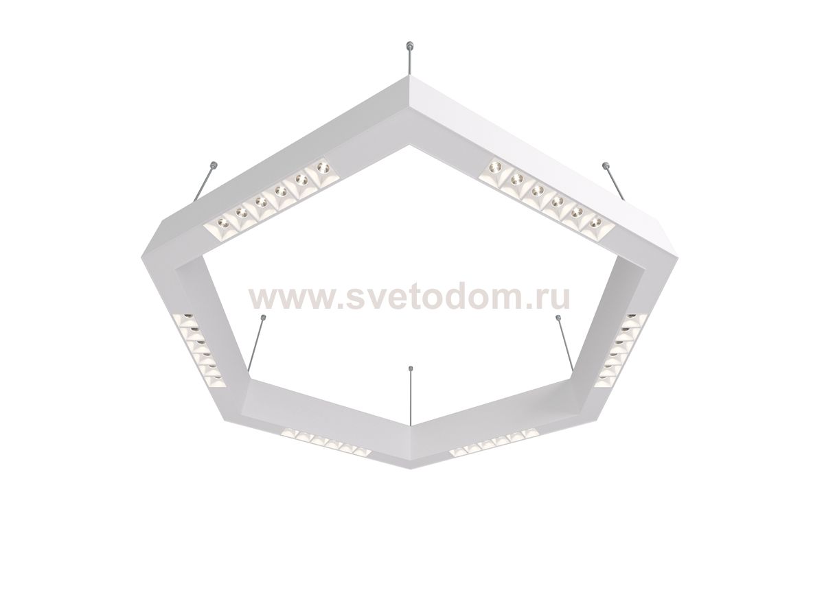 Donolux Led св-к накладной, 36W, 700х606мм, H71,5мм, 2590Lm, 34°, 3000К, IP20, корпус белый, белые модули, белый декор,  блок питания AC/DC 24V в комплекте