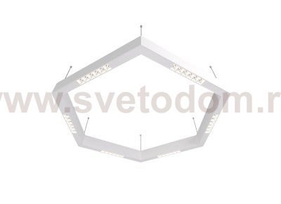 Donolux Led св-к накладной, 36W, 900х780мм, H71,5мм, 2090Lm, 48°, 3000К, IP20, корпус белый, белые модули, белый декор,  блок питания AC/DC 24V в комплекте