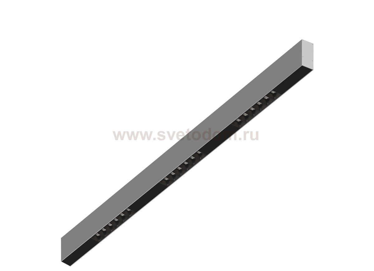 Donolux Led св-к накладной, 18W, 1002х32мм, H71,5мм, 1310Lm, 34°, 3000К, IP20, корпус алюминий, черные модули, черный декор, блок питания AC/DC 24V в комплекте