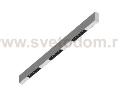 Donolux Led св-к накладной, 18W, 1002х32мм, H71,5мм, 1245Lm, 48°, 3000К, IP20, корпус алюминий, черные модули, белый декор, блок питания AC/DC 24V в комплекте