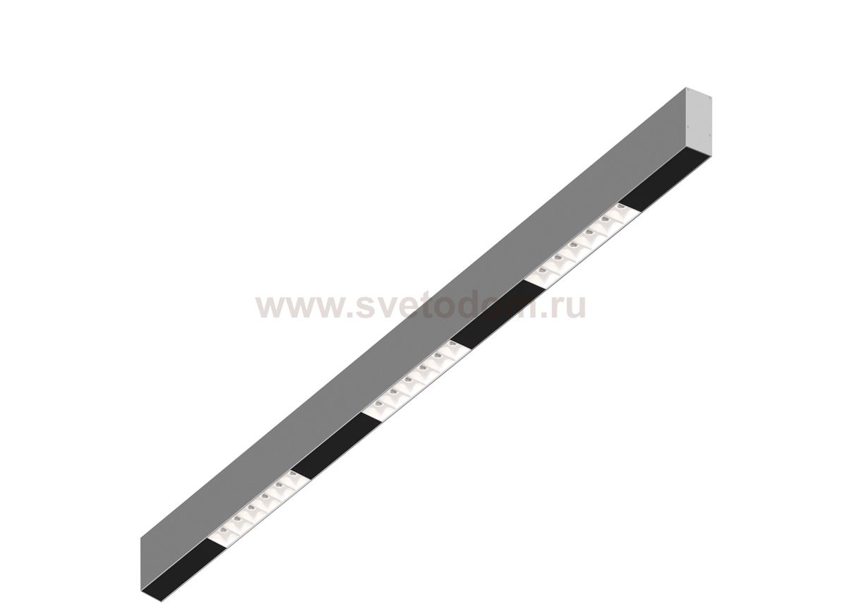 Donolux Led св-к накладной, 18W, 1002х32мм, H71,5мм, 1245Lm, 48°, 3000К, IP20, корпус алюминий, белые модули, черный декор, блок питания AC/DC 24V в комплекте