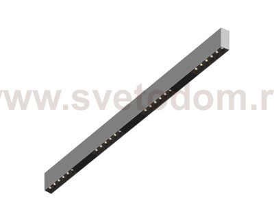 Donolux Led св-к накладной, 24W, 1002х32мм, H71,5мм, 1950Lm, 34°, 3000К, IP20, корпус алюминий, черные модули, черный декор, блок питания AC/DC 24V в комплекте
