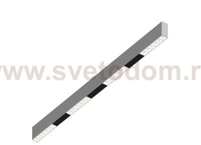 Donolux Led св-к накладной, 24W, 1002х32мм, H71,5мм, 1950Lm, 34°, 3000К, IP20, корпус алюминий, белые модули, черный декор, блок питания AC/DC 24V в комплекте