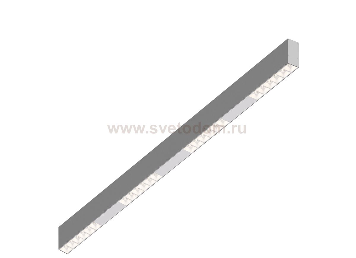 Donolux Led св-к накладной, 24W, 1002х32мм, H71,5мм, 1950Lm, 34°, 3000К, IP20, корпус алюминий, белые модули, белый декор, блок питания AC/DC 24V в комплекте
