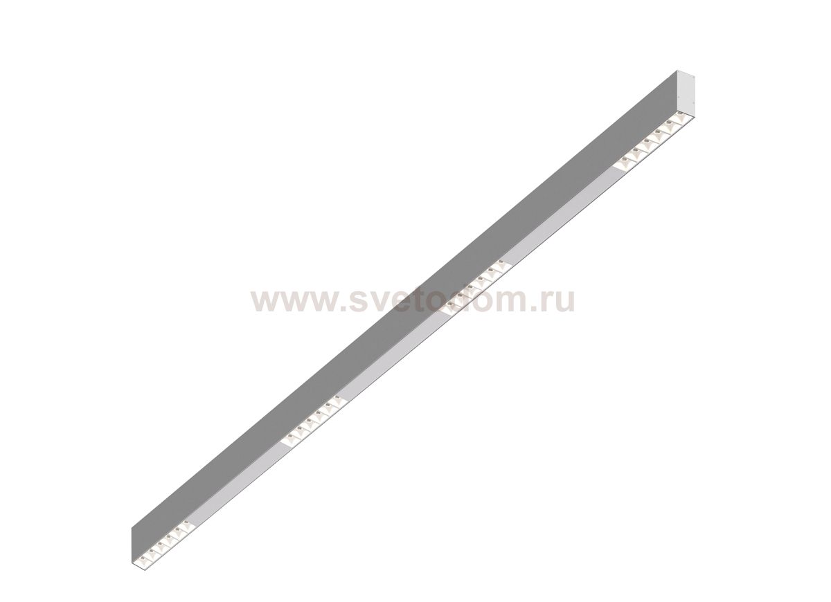 Donolux Led св-к накладной, 24W, 1502х32мм, H71,5мм, 1655Lm, 48°, 3000К, IP20, корпус алюминий, белые модули, белый декор, блок питания AC/DC 24V в комплекте