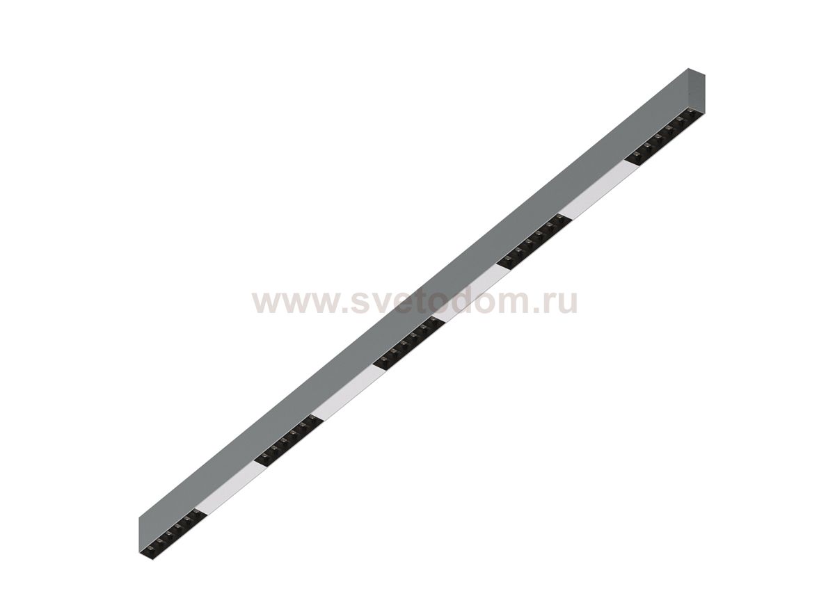 Donolux Led св-к накладной, 30W, 1502х32мм, H71,5мм, 2315Lm, 48°, 3000К, IP20, корпус алюминий, черные модули, белый декор, блок питания AC/DC 24V в комплекте