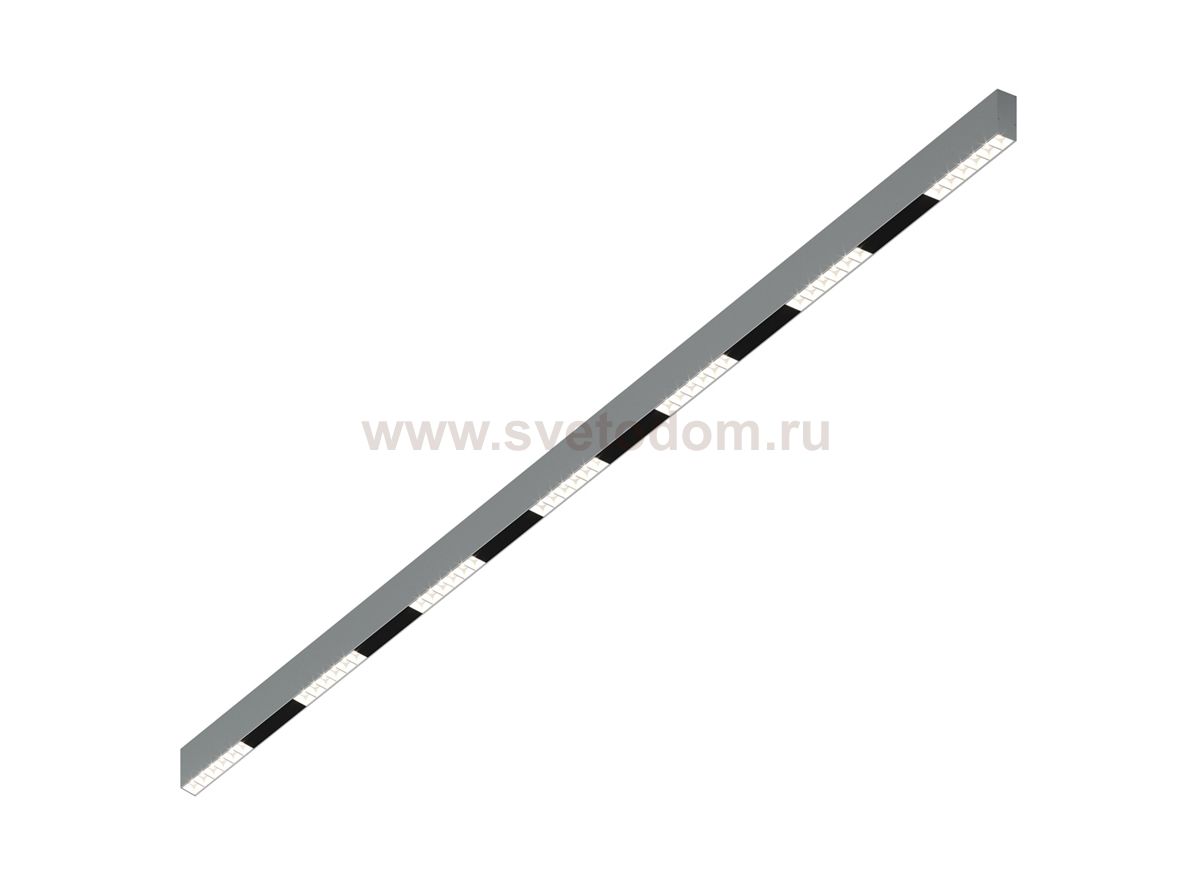 Donolux Led св-к накладной, 42W, 2002х32мм, H71,5мм, 3415Lm, 34°, 3000К, IP20, корпус алюминий, белые модули, черный декор, блок питания AC/DC 24V в комплекте