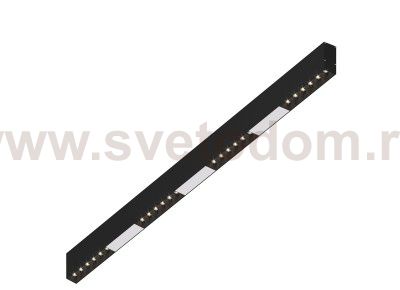 Donolux Led св-к накладной, 24W, 1002х32мм, H71,5мм, 1950Lm, 34°, 3000К, IP20, корпус черный, черные модули, белый декор, блок питания AC/DC 24V в комплекте