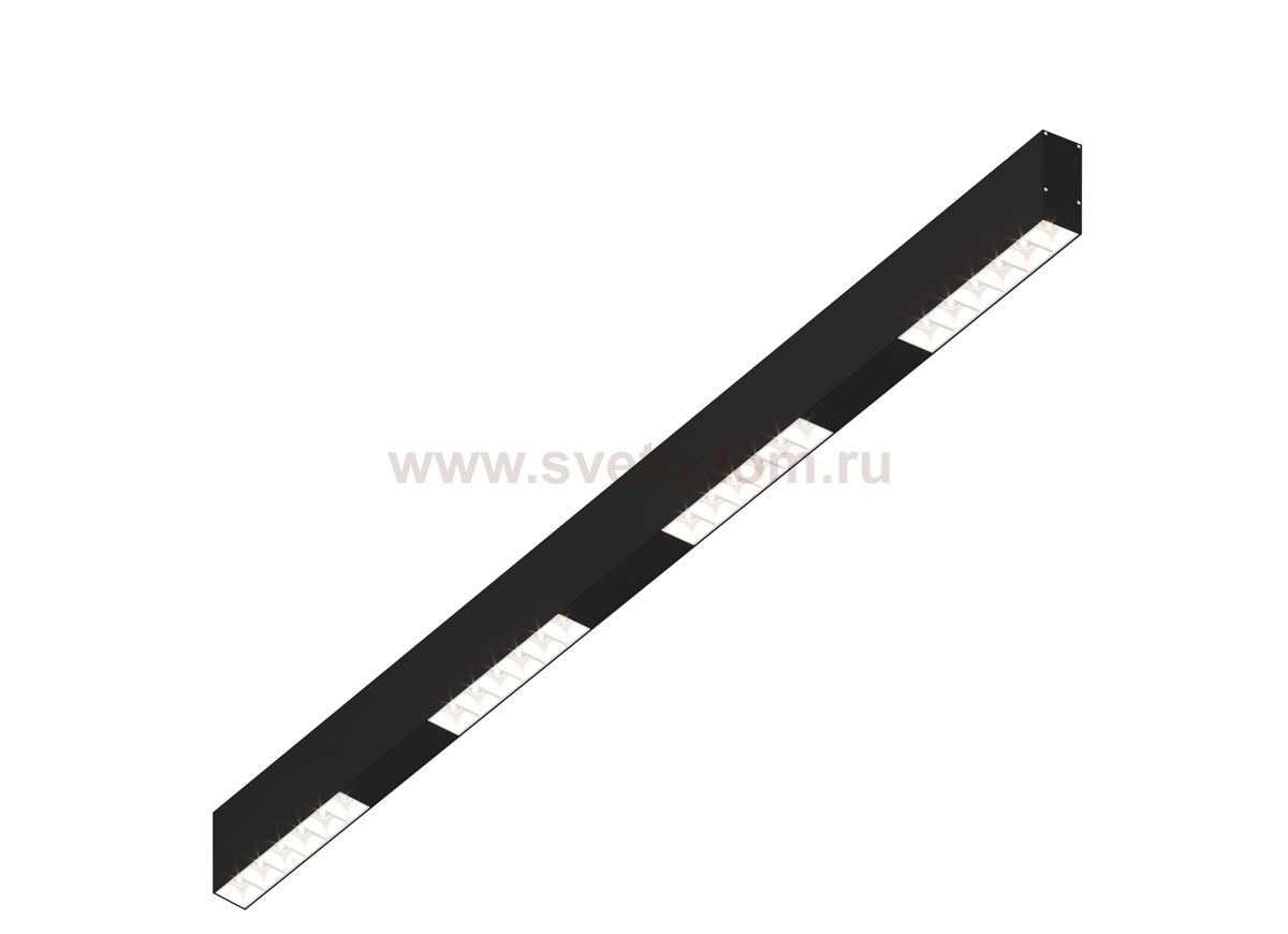 Donolux Led св-к накладной, 24W, 1002х32мм, H71,5мм, 1950Lm, 34°, 3000К, IP20, корпус черный, белые модули, черный декор, блок питания AC/DC 24V в комплекте